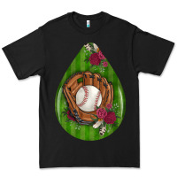 Black baseball and western roses teardrop  4 Premium Tee - BundleAndBundleShop