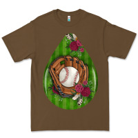 Cacao baseball and western roses teardrop  4 Premium Tee - BundleAndBundleShop