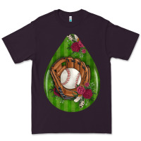 Plum baseball and western roses teardrop  4 Premium Tee - BundleAndBundleShop