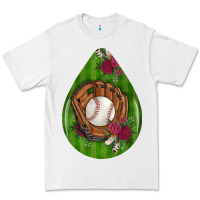White baseball and western roses teardrop  4 Premium Tee - BundleAndBundleShop