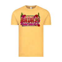 Vintage Mustard Badass Mamacita Vintage Tee - texasbilliewilder