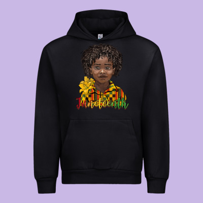 Juneteenth Black Boy Urban Hoodie Designed By Barkaloodesign