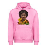Fuchsia Pink juneteenth black boy Urban Hoodie - BarkalooDesign