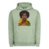 Pigment Oil Green juneteenth black boy Urban Hoodie - BarkalooDesign