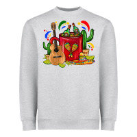 Heather Grey Mexico Coffee Mug Heavyweight Sweatshirt - FaDigitalArtStudio