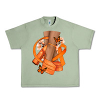 Oil Green Kidney Cancer diva orange ribbon Urban Heavy Tee - NancyCooperArtShop