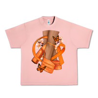 Salmon Kidney Cancer diva orange ribbon Urban Heavy Tee - NancyCooperArtShop