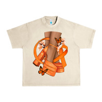 Sandshell Kidney Cancer diva orange ribbon Urban Heavy Tee - NancyCooperArtShop