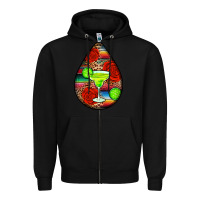 Black mexican teardrop  4 Zipper Hoodie - BundleAndBundleShop