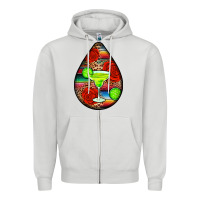 Dove Grey mexican teardrop  4 Zipper Hoodie - BundleAndBundleShop