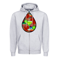 Heather Grey mexican teardrop  4 Zipper Hoodie - BundleAndBundleShop