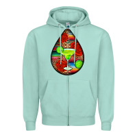 Seafoam mexican teardrop  4 Zipper Hoodie - BundleAndBundleShop