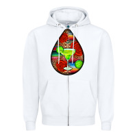 White mexican teardrop  4 Zipper Hoodie - BundleAndBundleShop
