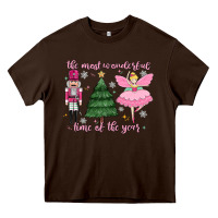 Chocolate Brown the most wonderful time of the year Heavy Core Tee - MaliasSmallBusiness