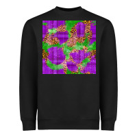 Black Mardi Gras leopard Seamless Pattern Heavyweight Sweatshirt - FaDigitalArtStudio