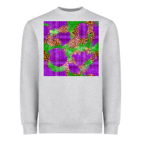 Heather Grey Mardi Gras leopard Seamless Pattern Heavyweight Sweatshirt - FaDigitalArtStudio