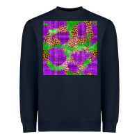 Navy Mardi Gras leopard Seamless Pattern Heavyweight Sweatshirt - FaDigitalArtStudio