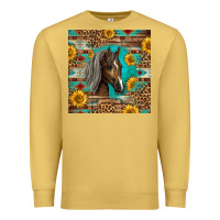 Antique Gold western tennessee horse Premium Sweatshirt - LillyAllenDesigns