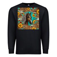 Black western tennessee horse Premium Sweatshirt - LillyAllenDesigns