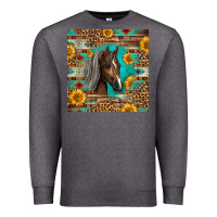 Charcoal Heather western tennessee horse Premium Sweatshirt - LillyAllenDesigns