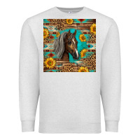 Oatmeal Heather western tennessee horse Premium Sweatshirt - LillyAllenDesigns