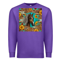Purple western tennessee horse Premium Sweatshirt - LillyAllenDesigns