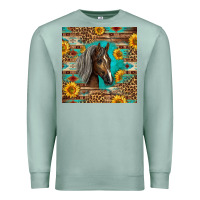 Seafoam western tennessee horse Premium Sweatshirt - LillyAllenDesigns