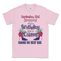 Bubblegum Pink Womens September Girl Stepping Into My Birthday Classic Tee - Bettercallsaul