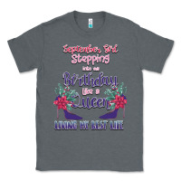 Charcoal Heather Womens September Girl Stepping Into My Birthday Classic Tee - Bettercallsaul
