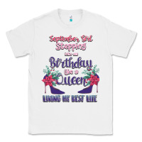 White Womens September Girl Stepping Into My Birthday Classic Tee - Bettercallsaul