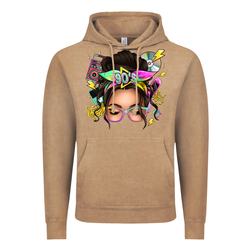 90s Messy Bun Vintage Hoodie by texasbilliewilder | Teevron