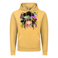 Vintage Mustard 90s messy bun Vintage Hoodie - texasbilliewilder