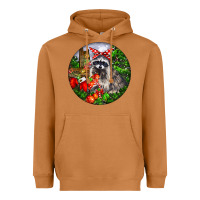 Meerkat Christmas Raccoon Heavyweight Hoodie - LillyAllenDesigns
