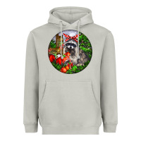 Moon Dust Christmas Raccoon Heavyweight Hoodie - LillyAllenDesigns