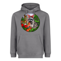 Storm Christmas Raccoon Heavyweight Hoodie - LillyAllenDesigns