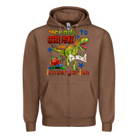 Chestnut ready to crush kindergarten Zipper Hoodie - BundleAndBundleShop