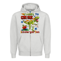 Dove Grey ready to crush kindergarten Zipper Hoodie - BundleAndBundleShop