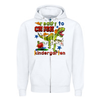 White ready to crush kindergarten Zipper Hoodie - BundleAndBundleShop