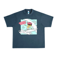 Midnight Navy Rocket Power Otto Woogidy Woogidy Surfs Up Urban Heavy Tee - tuanDangUi
