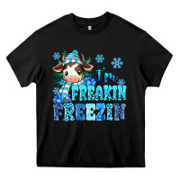 Black I'm freakin freezin Heavy Core Tee - MaliasSmallBusiness