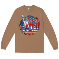 Toasted Coconut faith usa Long Sleeve Tee - CowGirlArtShop