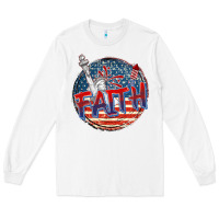 White faith usa Long Sleeve Tee - CowGirlArtShop