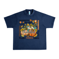 Navy Thankful Urban Heavy Tee - texasbilliewilder