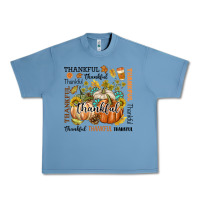 Pebble Blue Thankful Urban Heavy Tee - texasbilliewilder