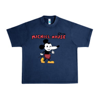 Navy michael the mouse Urban Heavy Tee - tuanDangUi