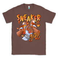 Chestnut orange galaxy sneaker girl afro woman Classic Tee - RanaPortraitStore