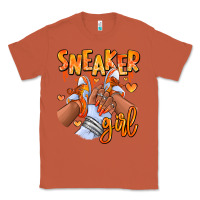 Copper orange galaxy sneaker girl afro woman Classic Tee - RanaPortraitStore