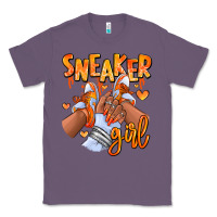 Lavender orange galaxy sneaker girl afro woman Classic Tee - RanaPortraitStore