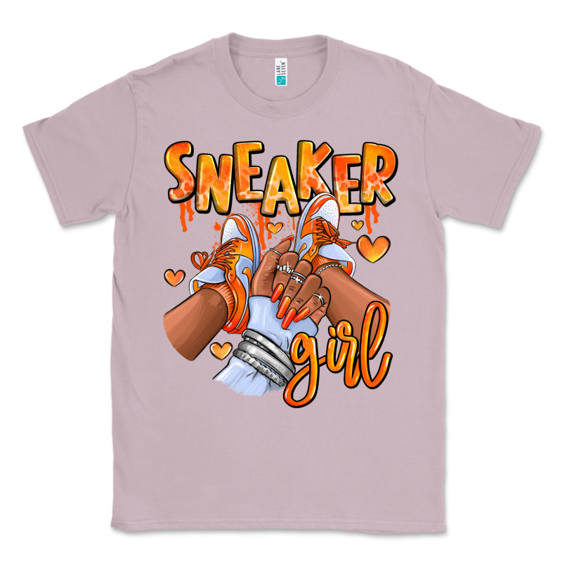 Orange Galaxy Sneaker Girl Afro Woman Classic Tee by RanaPortraitStore | Teevron
