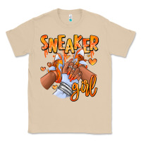 Mushroom orange galaxy sneaker girl afro woman Classic Tee - RanaPortraitStore